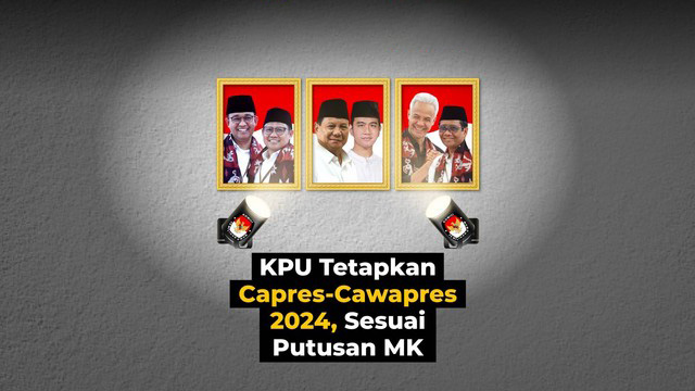 KPU Tetapkan Capres Cawapres 2024 Sesuai Putusan MK
